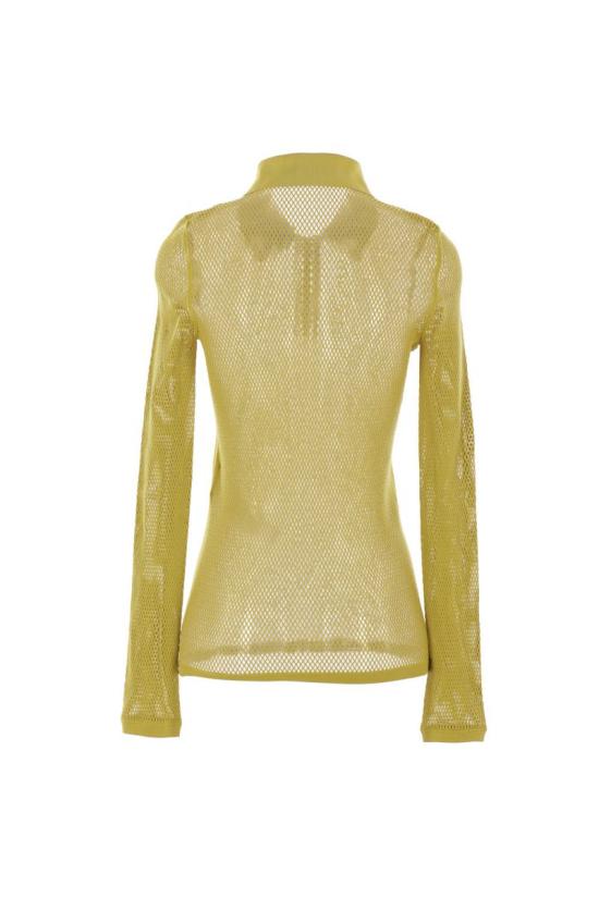 25SS 구찌 테크니컬 메쉬 클래식 칼라 티셔츠  821084XKEPG3316 GREEN IVY - GUCCI