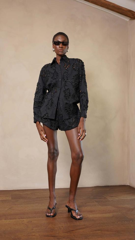  파렌테지 숏팬츠 피오렐라 반바지 블랙 - PARENTEZI