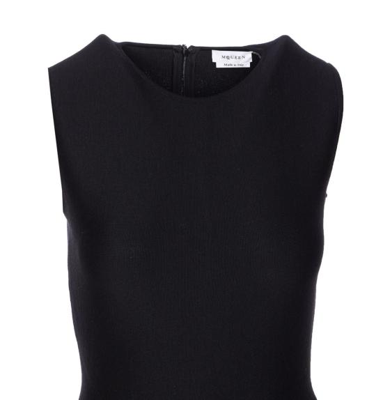 25FW 알렉산더 맥퀸 미디 원피스 839750Q1BEG1010 Black - ALEXANDER MCQUEEN