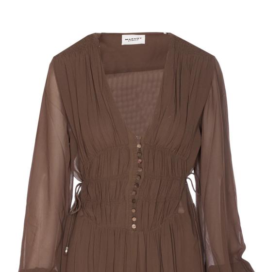 25FW 이자벨마랑에뚜왈 롱 원피스 RO0798FAC3J01E67KI GREEN - ISABEL MARANT ETOILE