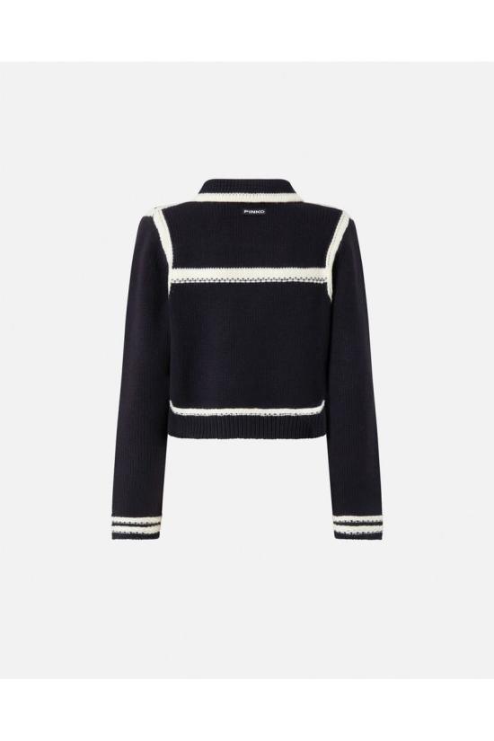 25FW 핑코 가디건 105498A2PLEZ1 Black - PINKO