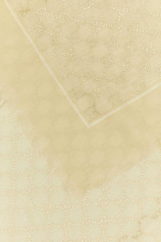 26SS 구찌 라미네이트 GG 울 숄 8100223G348 9078 Beige o Tan - GUCCI