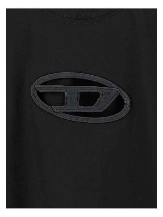 25SS 디젤 반팔 티셔츠 A150960NIAX9XX BLACK DOM - DIESEL