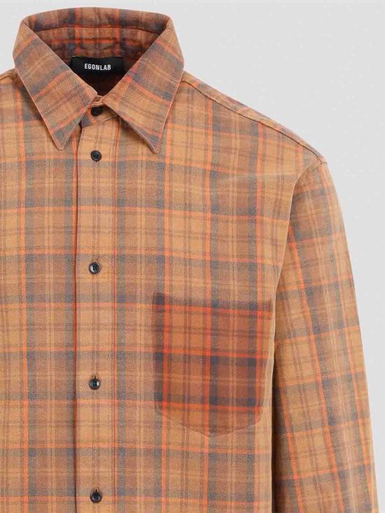  이곤랩 긴팔 셔츠 AW24SH003BORANGE Orange - EGONLAB