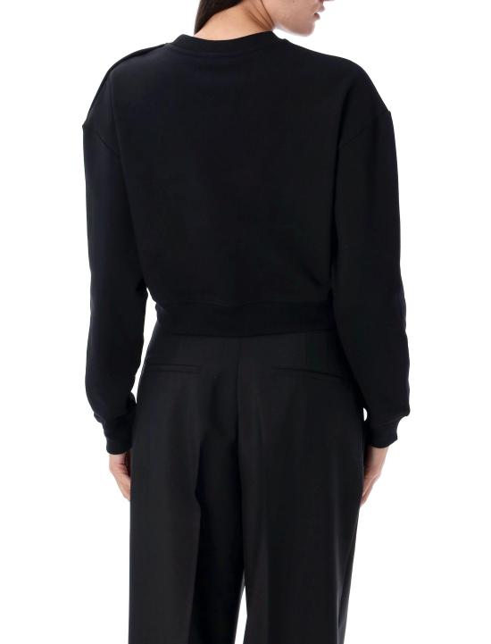 25FW 발망 스웨터 EF1JQ002BB02 EAB BLACK WHITE - BALMAIN