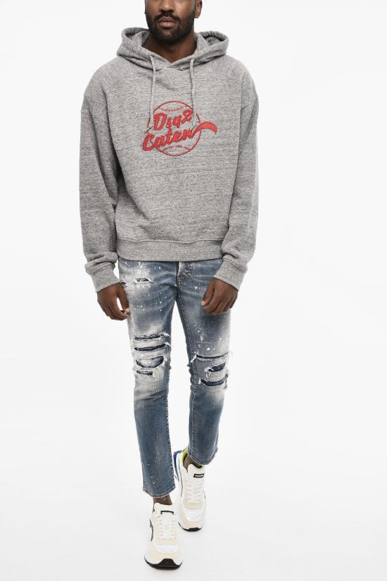  디스퀘어드2 후드 티셔츠 S74GU0773 S25463 860M Gray - DSQUARED2