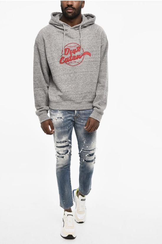  디스퀘어드2 후드 티셔츠 S74GU0773 S25463 860M Gray - DSQUARED2