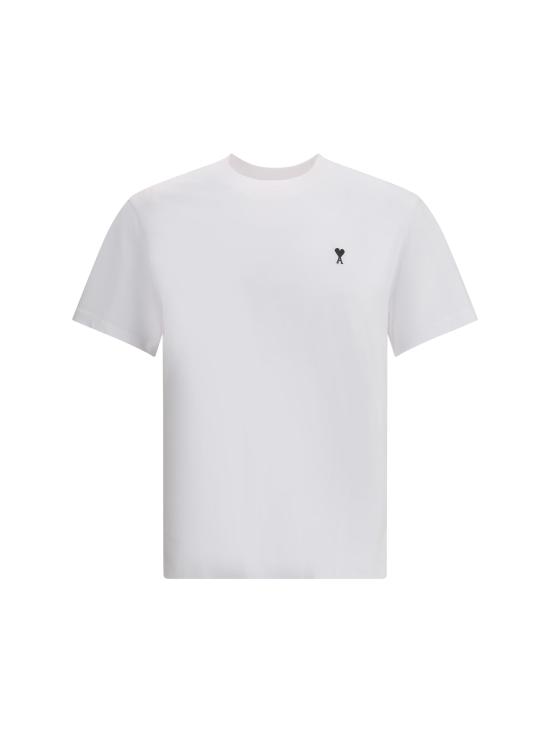 26SS 아미 스몰 하트 로고 라이트 코튼 저지 티셔츠 HTS346724 100 WHITE