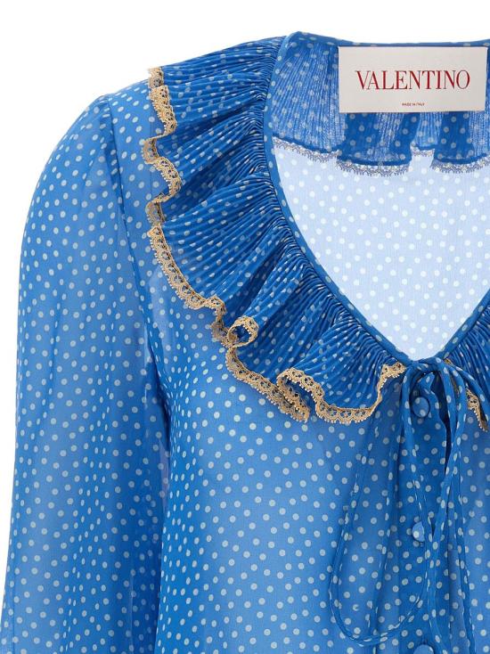 25SS 발렌티노 가라바니 MICRO POIS 마이크로포이즈 블라우스  6B0AB7H19B7 DEP PRINTED - VALENTINO GARAVANI