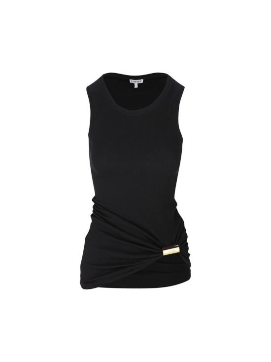 25FW 로에베 민소매 티셔츠 S359Y23XAM1100 AI25 Black