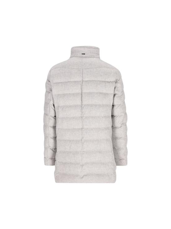 25FW 에르노 캐시미어 실크 모노그램 카코트  PI001310U380879410 AI25 GRAY - HERNO