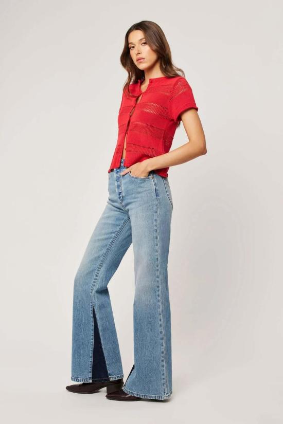  롤라스 데님 팬츠 이스트코스트 플레어 진 빈티지 인디고 - ROLLAS