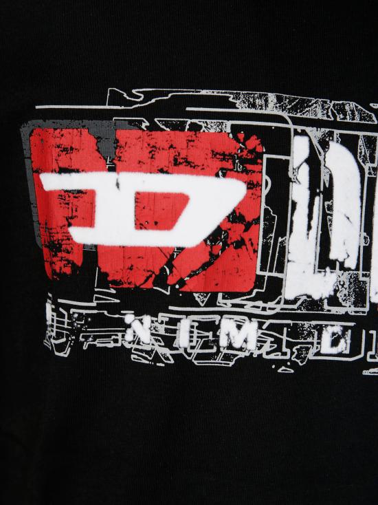 25FW 디젤 반팔 티셔츠 A194360PLAT 9XX NERO - DIESEL