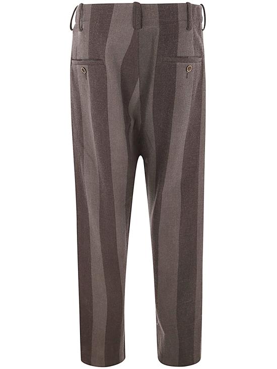  우마 왕 스트레이트 팬츠 UM3513 UW086 GREY BROWN - UMA WANG