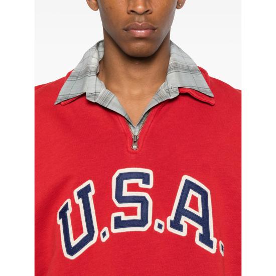 25FW 랄프 로렌 긴팔 티셔츠 710980890 001 RED - RALPH LAUREN