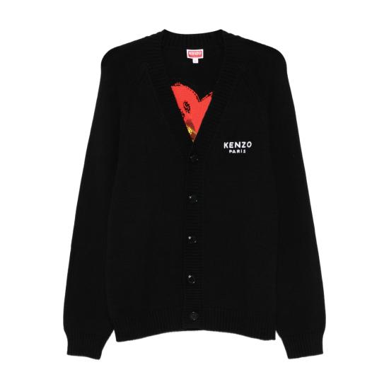 25FW 겐조 보크 플라워 가디건 FF65CA7443LA 99J BLACK