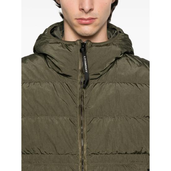 25FW 씨피 컴퍼니 숏패딩 MOW011A00 5904G 683 GREEN - C.P. COMPANY