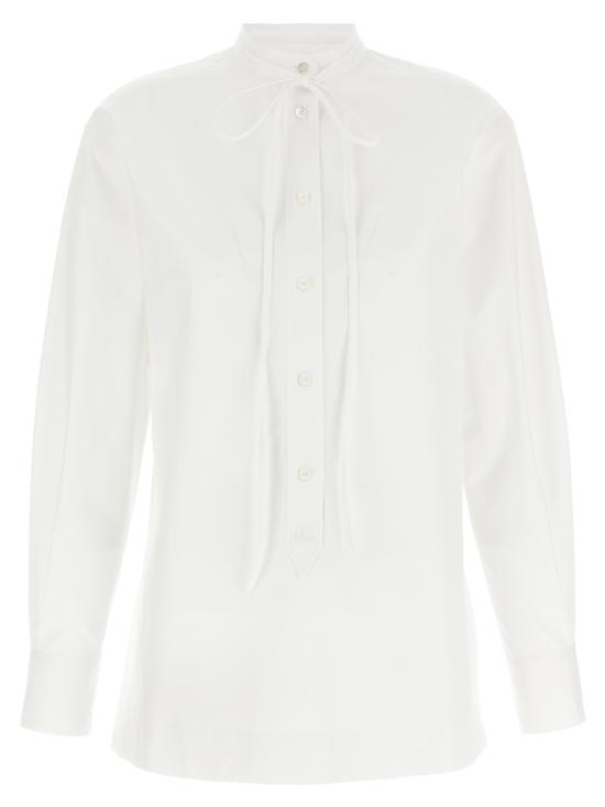 25FW 구찌 로고 자수 셔츠 836454Z7ADR9000 White