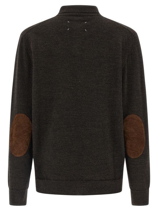 26SS 마르지엘라 엘보 패치 폴로 니트 S50GL0061M13098144M Brown - MAISON MARGIELA