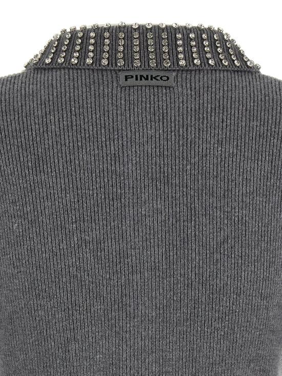 25FW 핑코 가디건 105745A2S4II2 Gray - PINKO