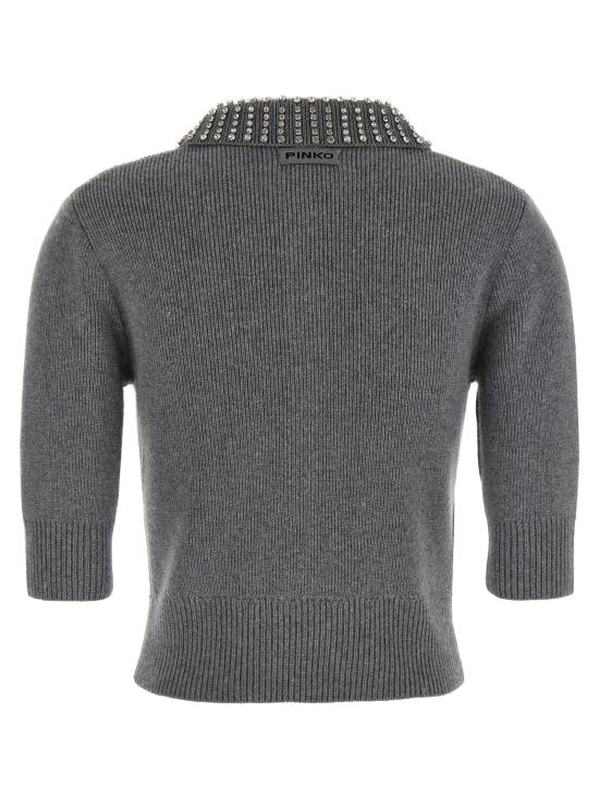 25FW 핑코 가디건 105745A2S4II2 Gray - PINKO