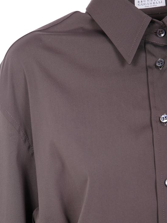25FW 브루넬로 쿠치넬리 셔츠 M0091ND806 C8705 BROWN - BRUNELLO CUCINELLI