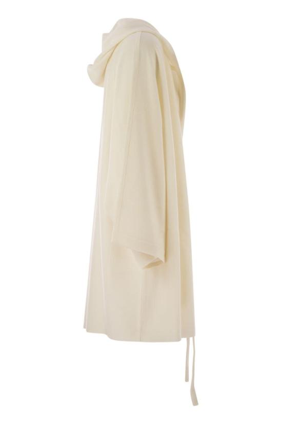 25FW 막스마라 브라운 후드 오픈 프론트 가디건  2521346041600 001 WHITE - MAX MARA