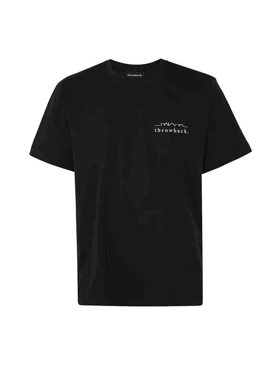  쓰로우백 반팔 티셔츠 LOGOTBT091 BLACK