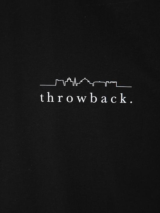  쓰로우백 반팔 티셔츠 LOGOTBT091 BLACK - THROWBACK