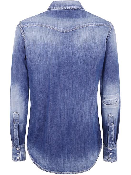 25FW 디스퀘어드2 셔츠 S75DL0919S30341 470 BLUE - DSQUARED2