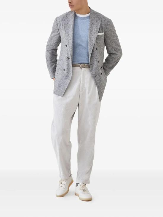 25FW 브루넬로 쿠치넬리 캐시미어 니트 M2200100097 CFF33 GREY - BRUNELLO CUCINELLI