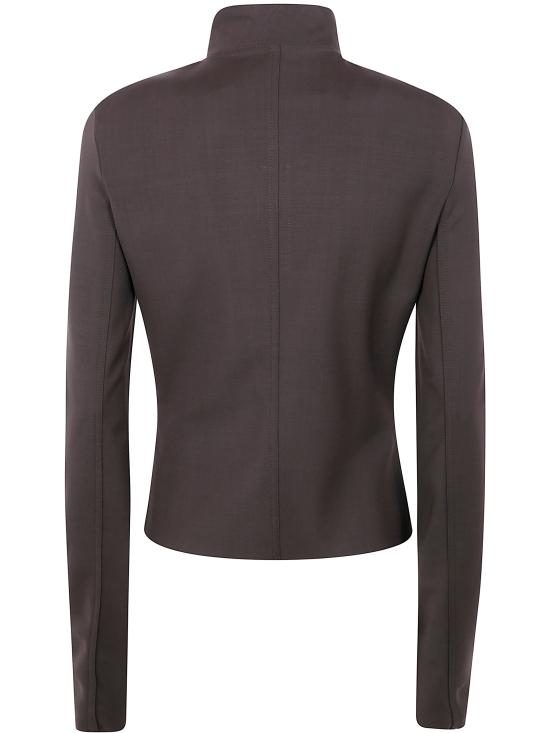 25FW 릭 오웬스 가죽 자켓 RP02E4701WST 78 GREY - RICK OWENS