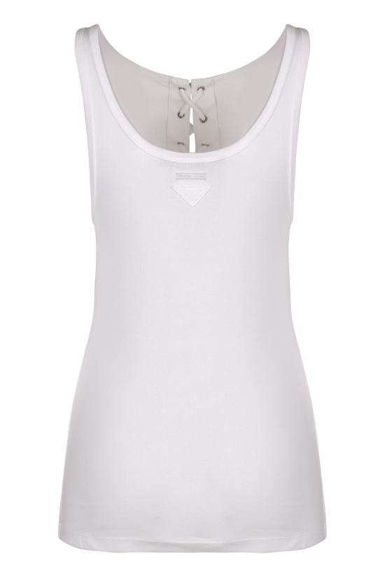 25FW 프라다 민소매 티셔츠 39603SOOO10Z0 F0009 WHITE - PRADA