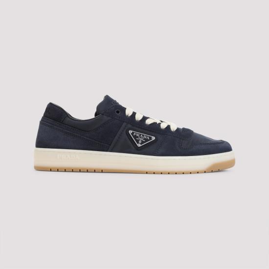 25FW 프라다 다운타운 리나일론&스웨이드 스니커즈 2EE364FD002D7R F0355 BLUE - PRADA