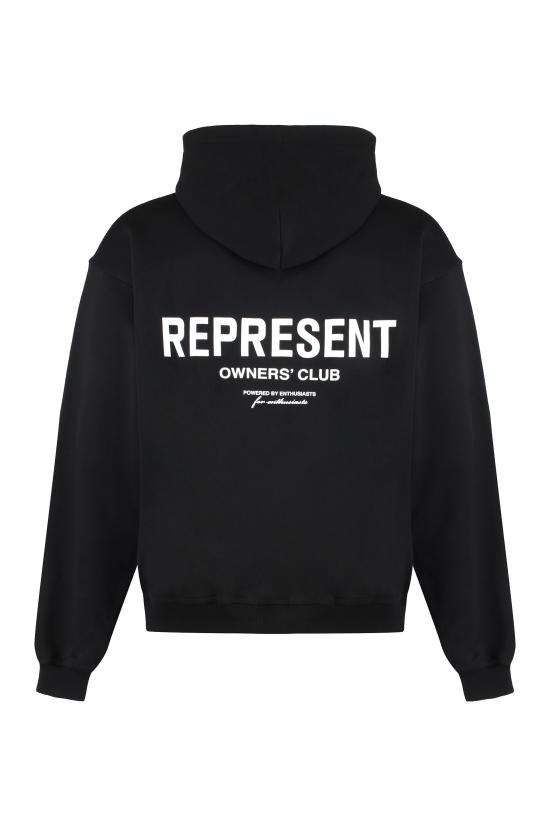  리프레젠트 후드 티셔츠 OCM41122001 black - REPRESENT