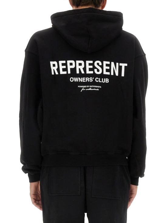  리프레젠트 후드 티셔츠 OCM41122001 black - REPRESENT