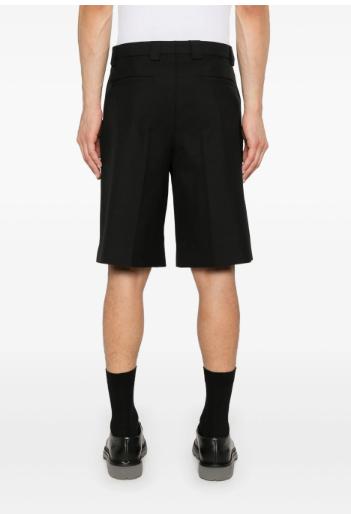  구찌 웹 울 블렌드 트윌 쇼츠 787249ZAMII1043 BLACK MIX - GUCCI