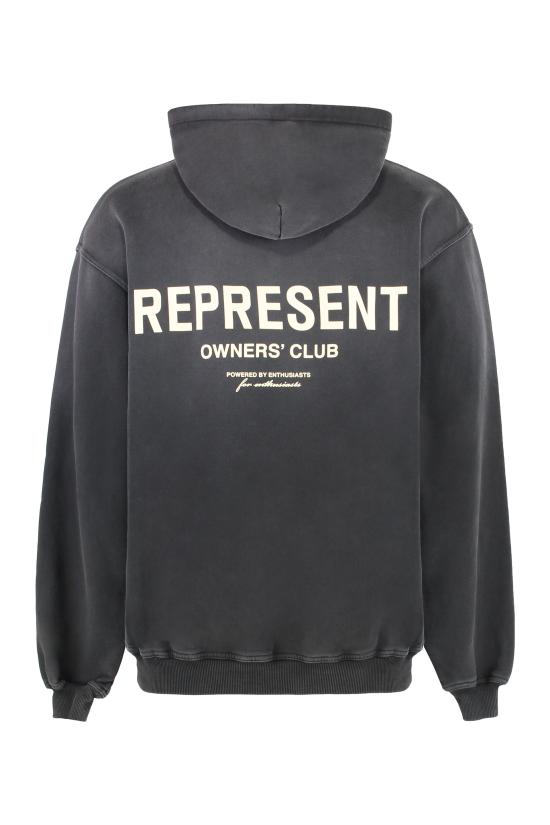 25FW 리프레젠트 후드 티셔츠 OCM411130330 black - REPRESENT