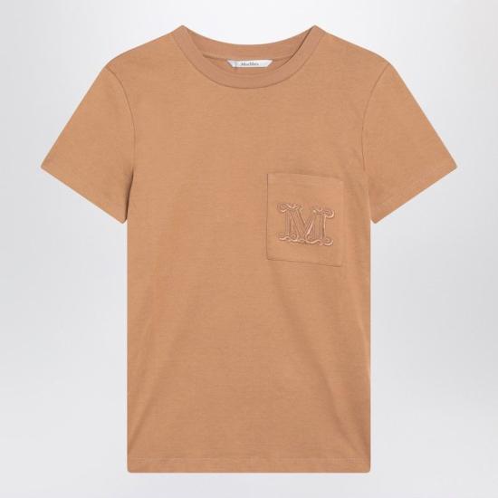 25FW 막스마라 반팔 티셔츠 PAPAIACO 003 BEIGE