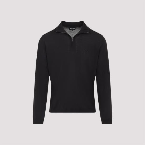 25FW 조르지오 아르마니 집업 니트 GM001955AF19068 U6280 BROWN - GIORGIO ARMANI