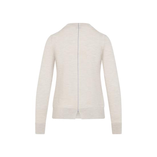 25FW 버버리 쉴드 로고 자수 울 가디건 8103104 A4186 NUDE NEUTRALS