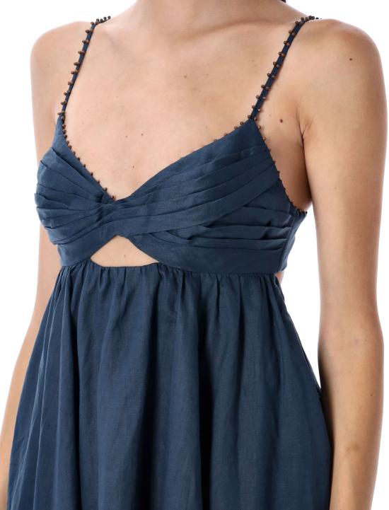 25FW 짐머만 롱 원피스 4234DSS253 DARB DARK BLUE - ZIMMERMANN