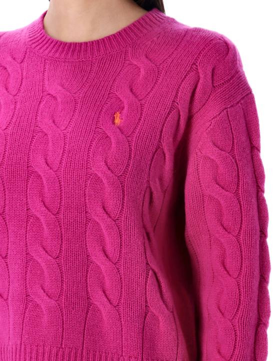 25FW 폴로 랄프로렌 스웨터 211A91216 001 FUCHSIA - POLO RALPH LAUREN