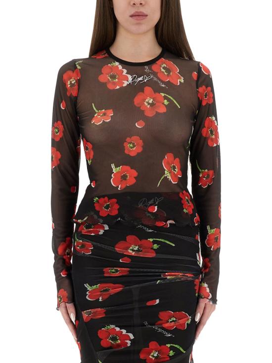 25FW 모스키노 반팔 티셔츠 12028241 1555 BLACK - MOSCHINO