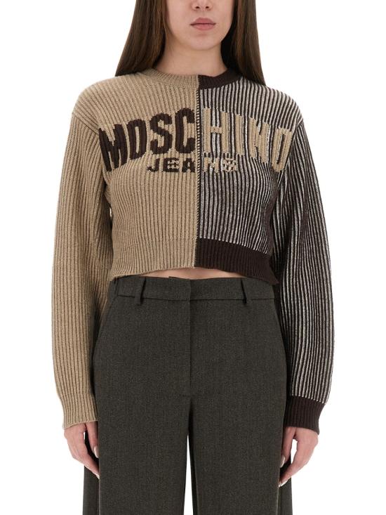 25FW 모스키노 가디건 09228204 1095 BROWN - MOSCHINO