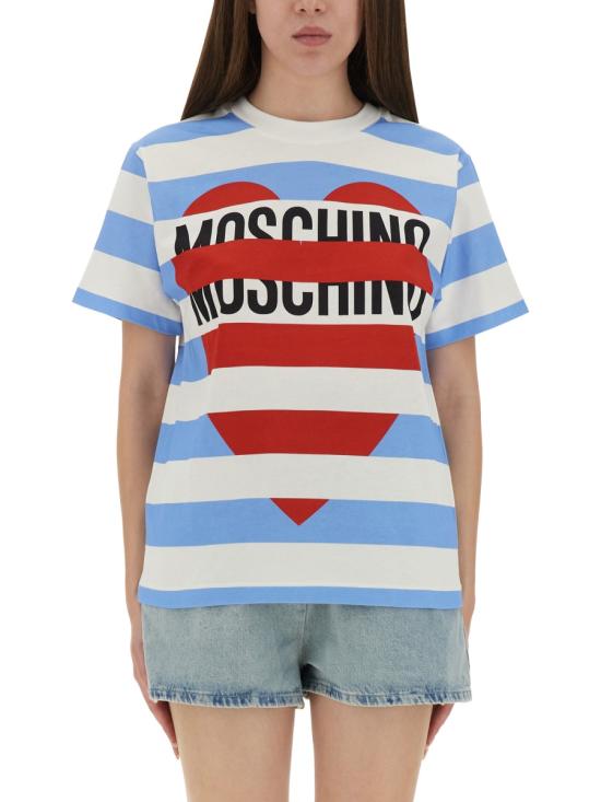 25FW 모스키노 반팔 티셔츠 07168236 2888 MULTICOLOUR - MOSCHINO
