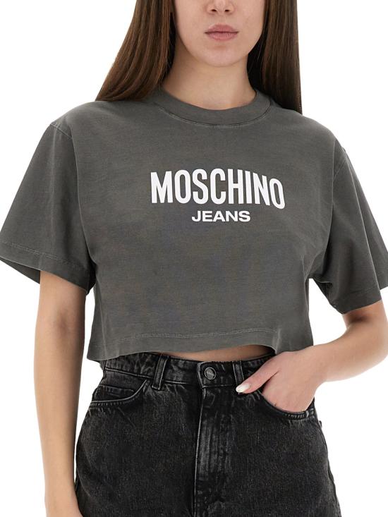 25FW 모스키노 반팔 티셔츠 07158236 7500 GREY - MOSCHINO