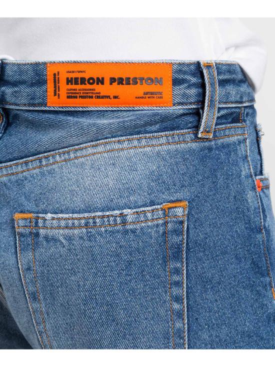 25SS 헤론 프레스톤 스트레이트 팬츠 HWYA002F22DEN0024000 BLUE - HERON PRESTON