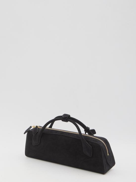 25FW 알라이아 르 테켈 스웨이드 고트스킨 클러치 AA1S06026CA328999 NEGRO - ALAIA