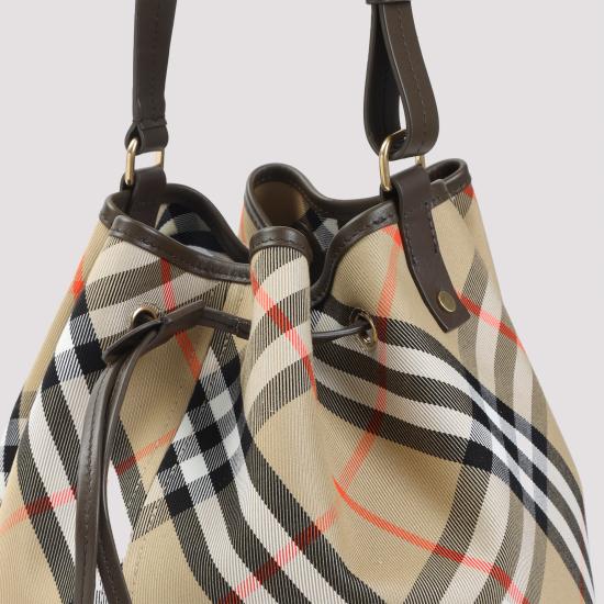 26SS 버버리 빈티지 체크 버킷 숄더백 8093869 B93 NUDE NEUTRALS - BURBERRY